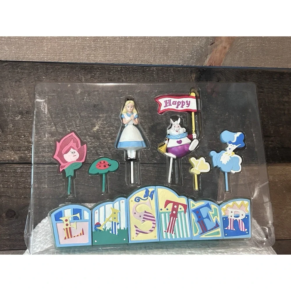 Disney Store Alice In Wonderland Set Of Holiday Blocks Happy Easter‎ Bunny READ